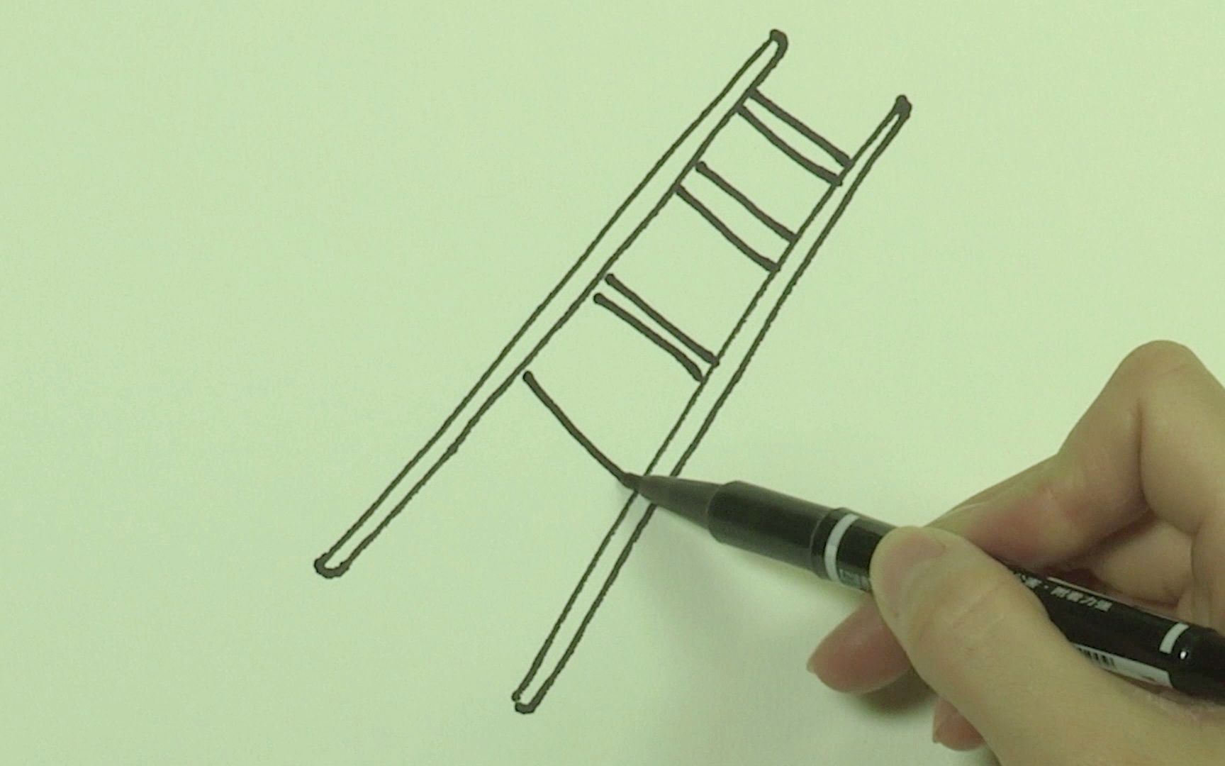 简单画梯子，简笔画 梯子